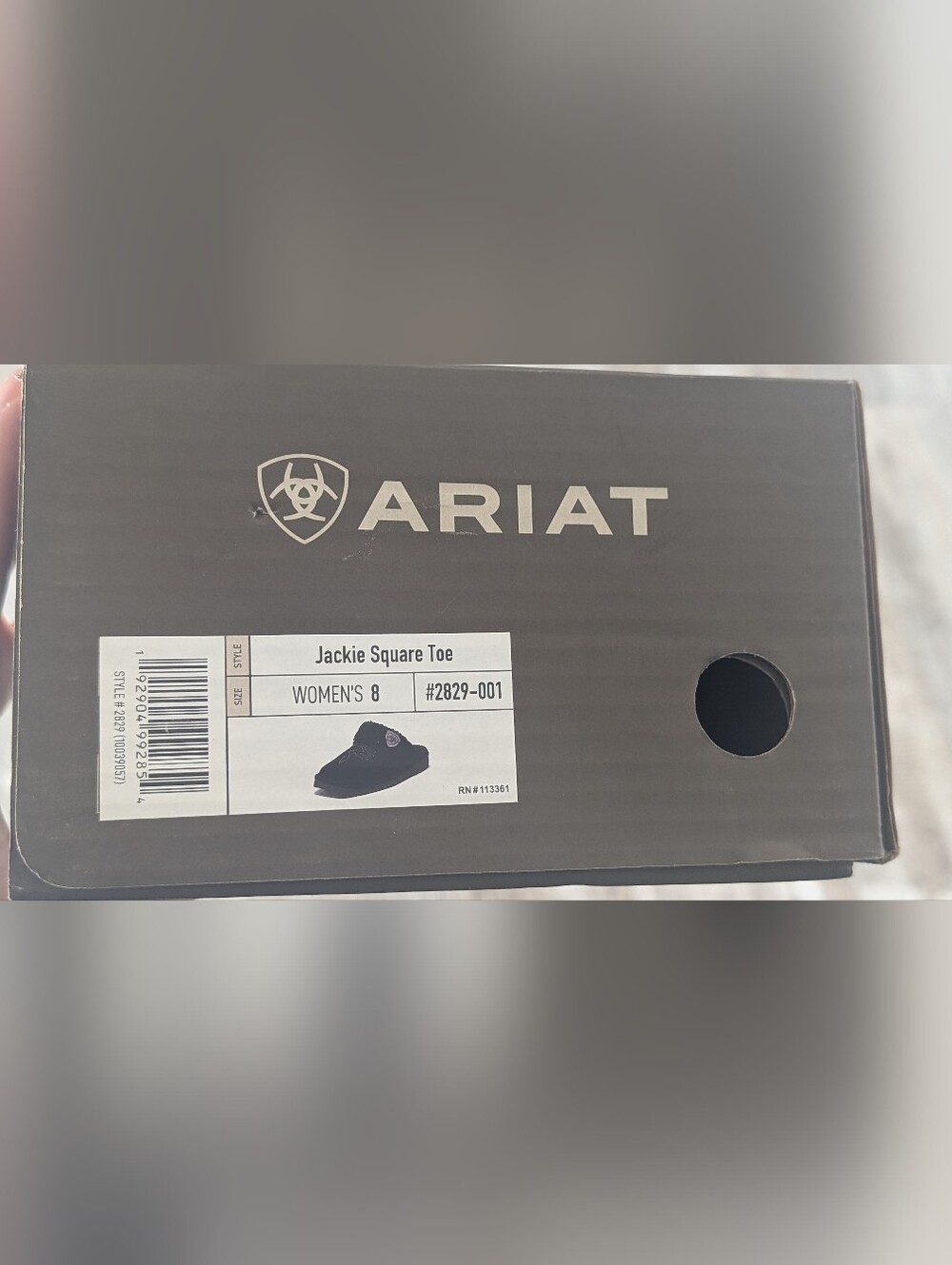 Ariat Jackie Square Toe Women's Slip-On – Black